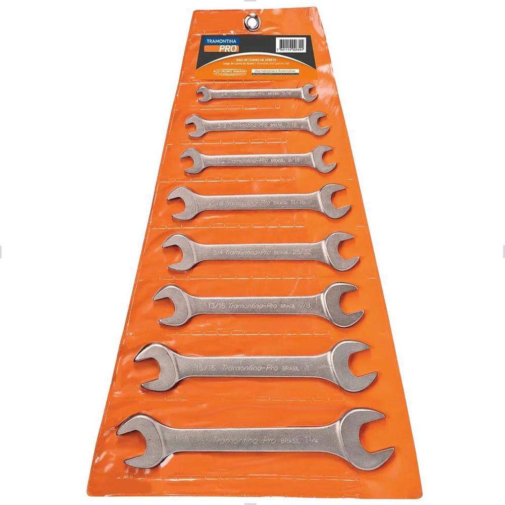 Jogo De Chave Fixa 6 A 22mm 8pcs 44610/208 Tramontina