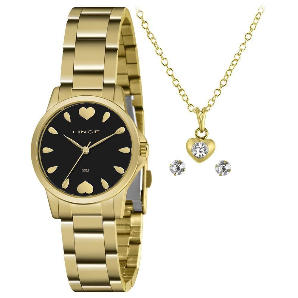 Relógio Lince Feminino Dourado Lrg4712L