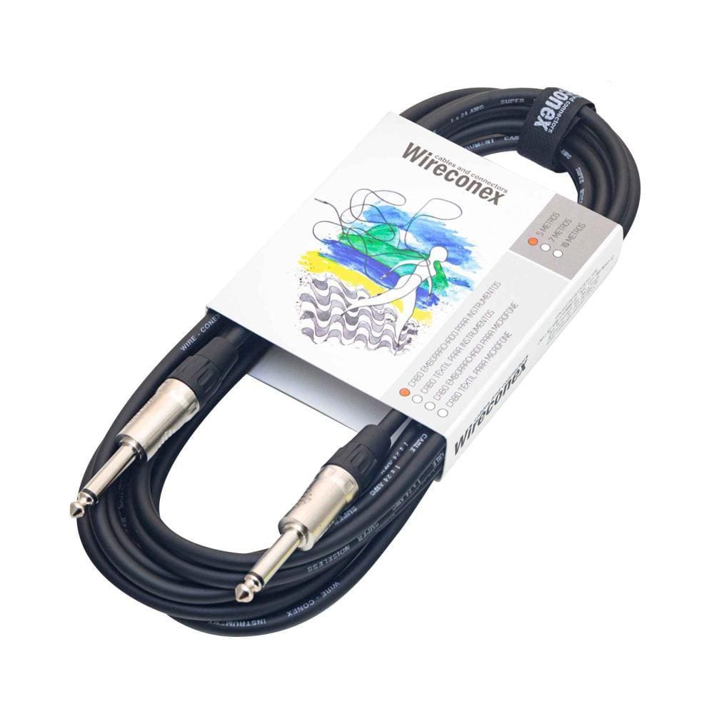 Cabo Para Instrumentos Emborrachado P10 P10 5 Metros Guiems-05 Wireconex [F108]