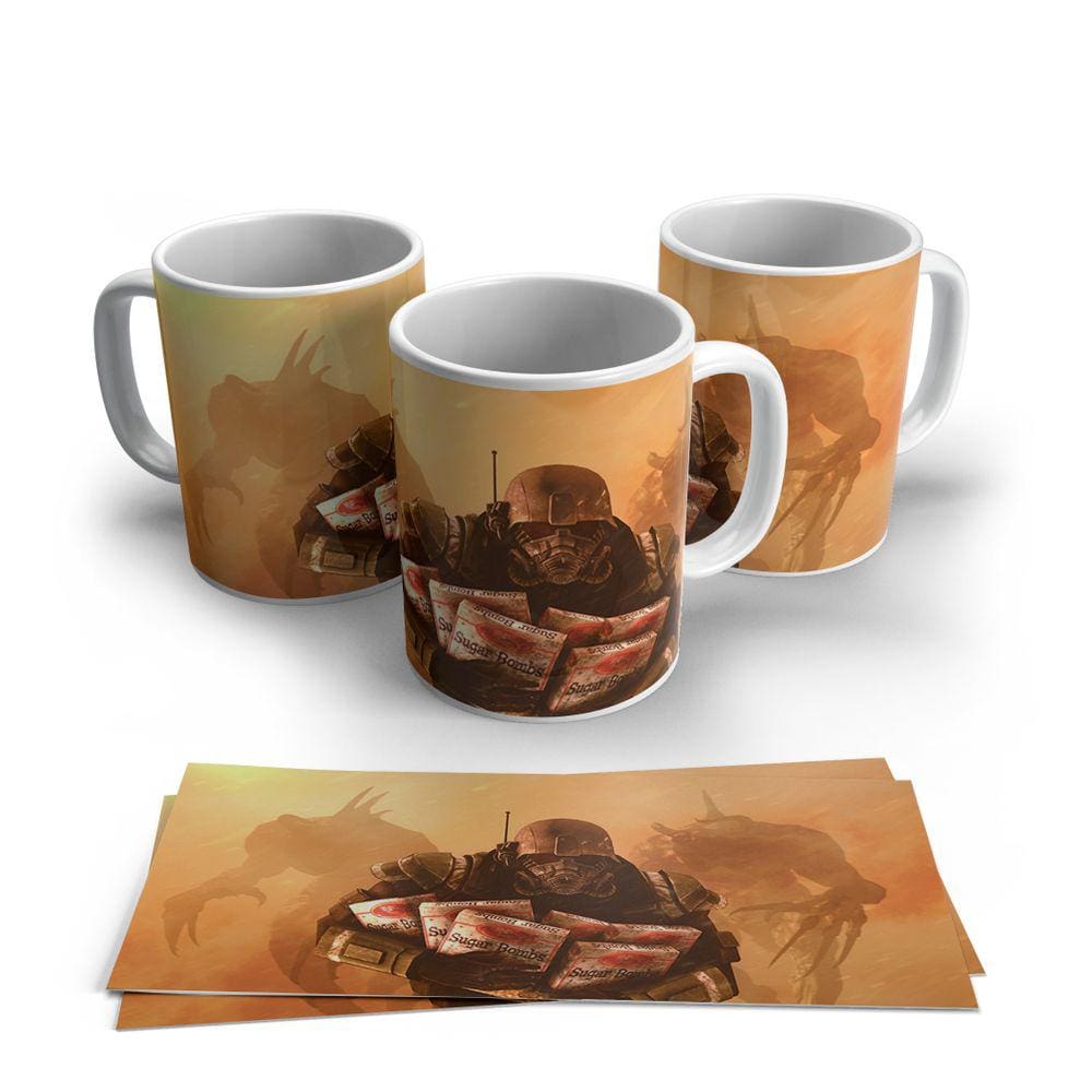 Caneca de Porcelana Fallout modelo 19