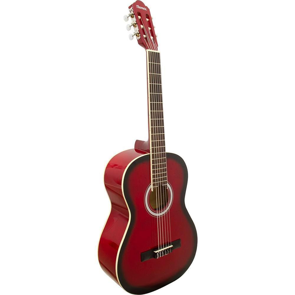 Violão Acústico De Nylon Para Destros Com Tensor Tcg 390 Vermelho Thomaz [F097]