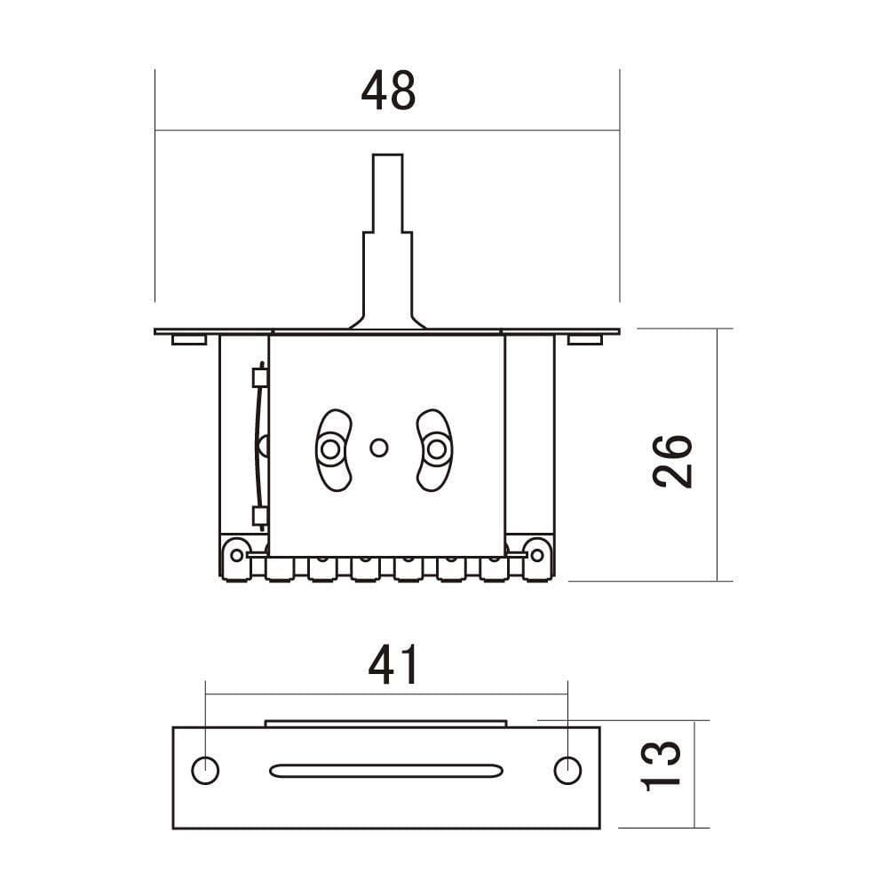 Chave Seletora 3 Posições Instrumentos Alpha ALP-3W [F035]