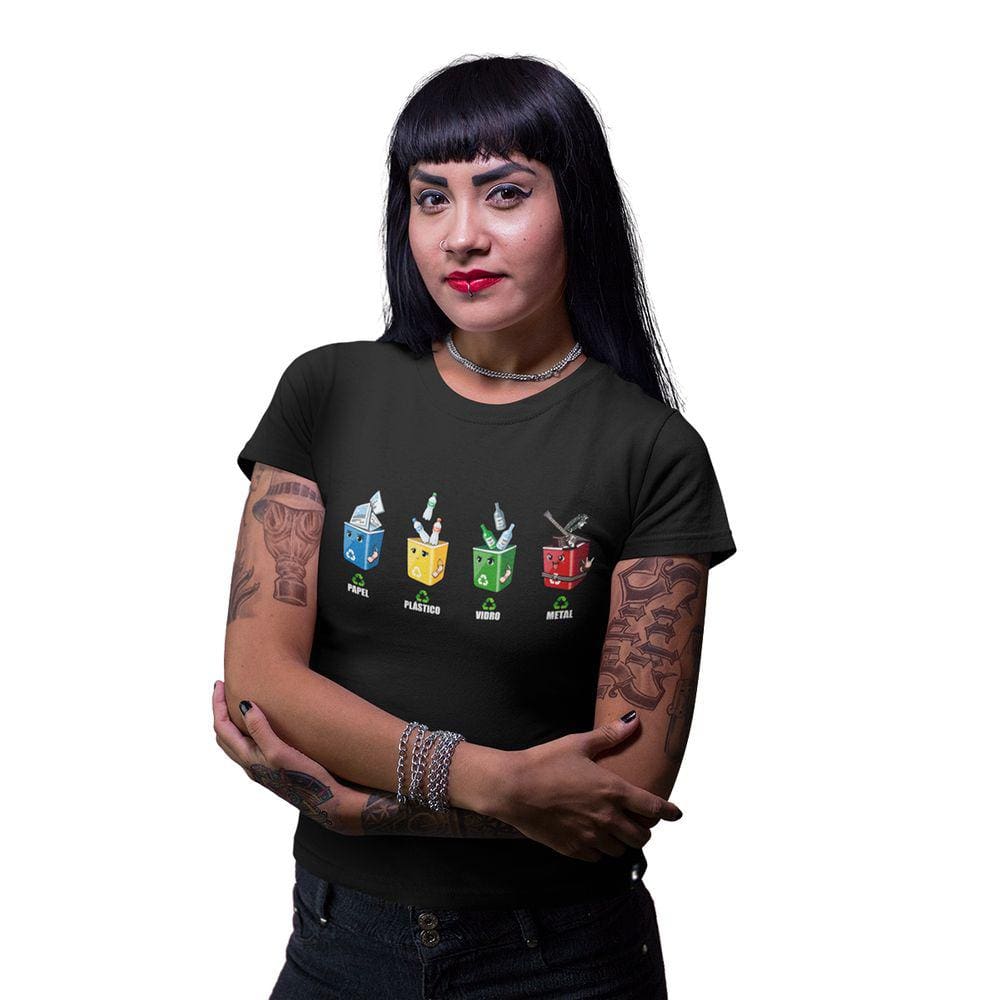 Camiseta Feminina Heavy Metal Reciclagem Divertida Rock