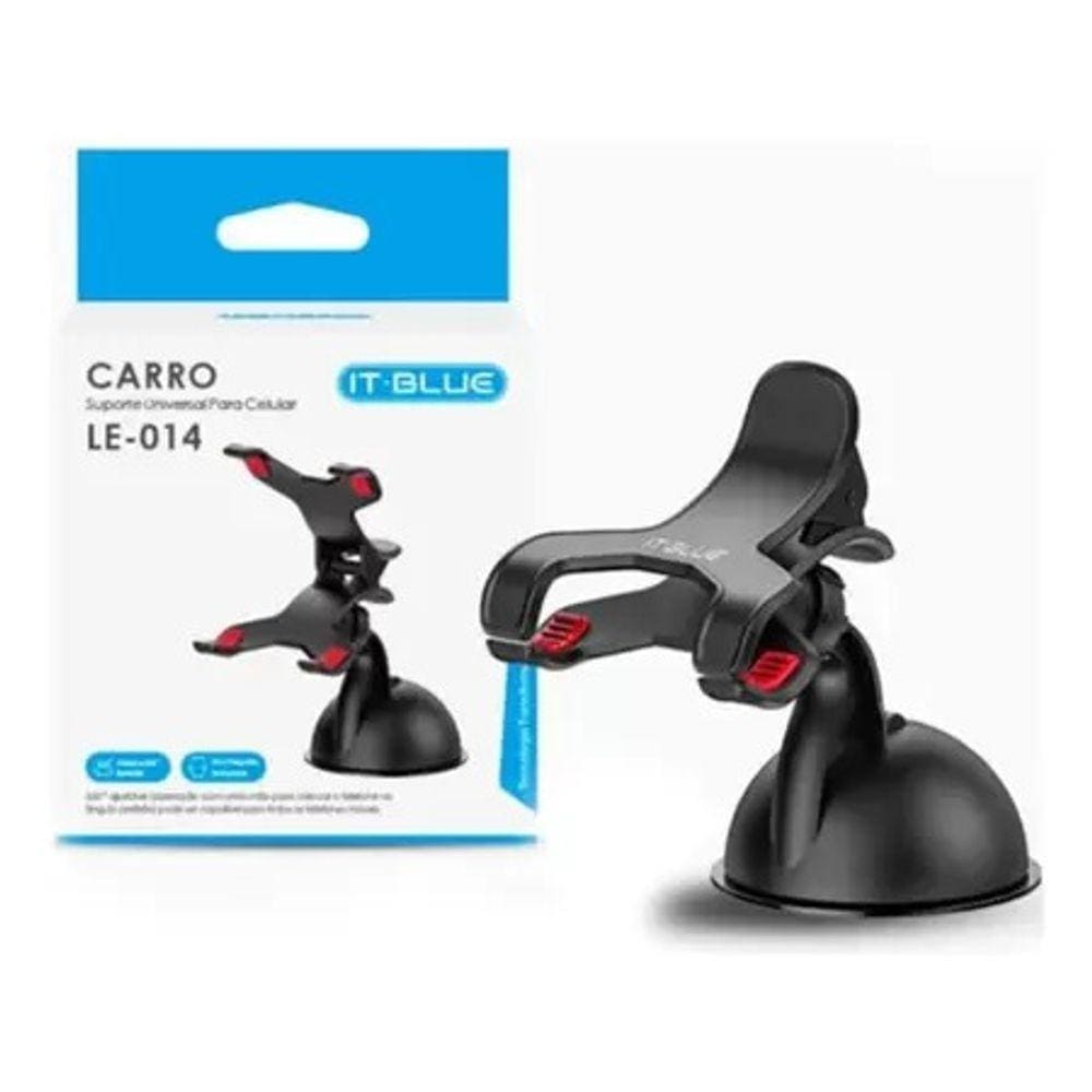 Suporte Universal para Celular GPS Estilo Clipe Forte Fixação com Ventosa LE-014