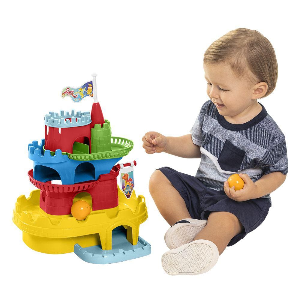 Brinquedo Educativo de Montar Castelo 8 Peças Tateti Ref 893