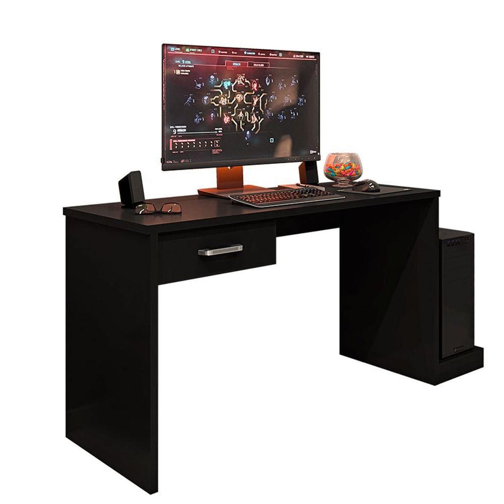 Mesa Gamer com 1 Gaveta e Suporte para CPU DRX-9000