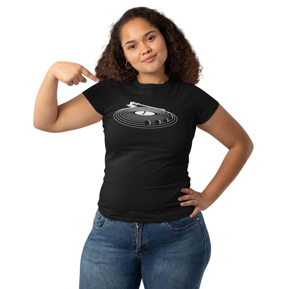 Camiseta Feminina Vinyl Sistema Musical do Universo Planeta