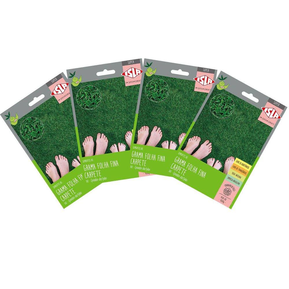 4X Sementes de Grama Carpete (Folha Fina) SUPER ISLA