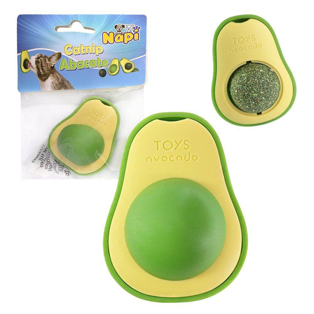 Catnip Abacate Brinquedo Interativo Lambedor para Gatos