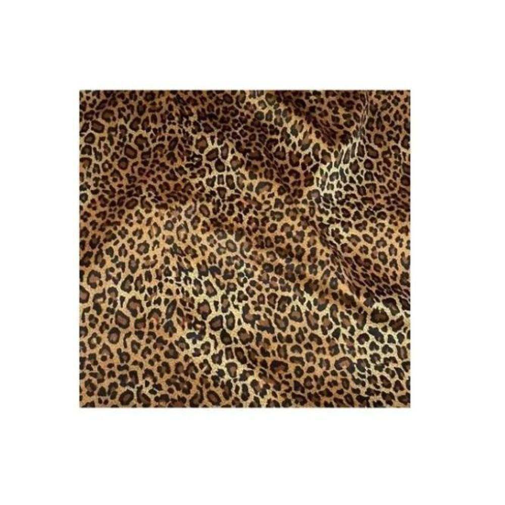 Tecido Velboa Pelúcia Estampado Onça Pêlo Baixo 1,5X1,50M