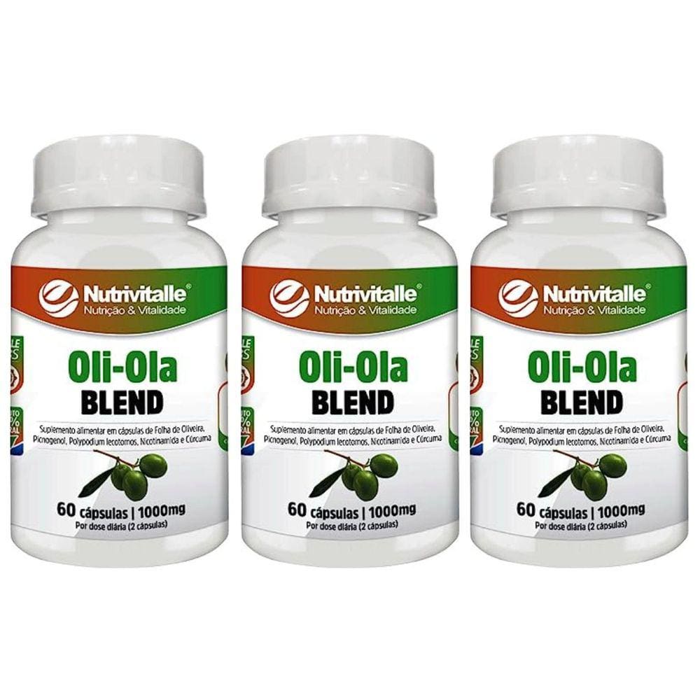 Kit 3 Un - Oli Ola Blend 1000Mg 60 Capsulas Nutrivitalle