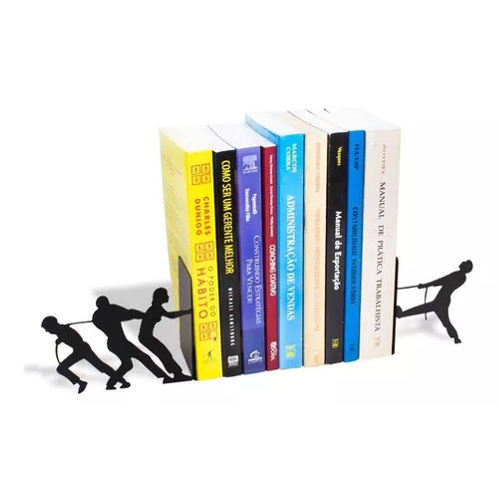 Suporte Aparador De Livro Cabo De Guerra Aço Geguton