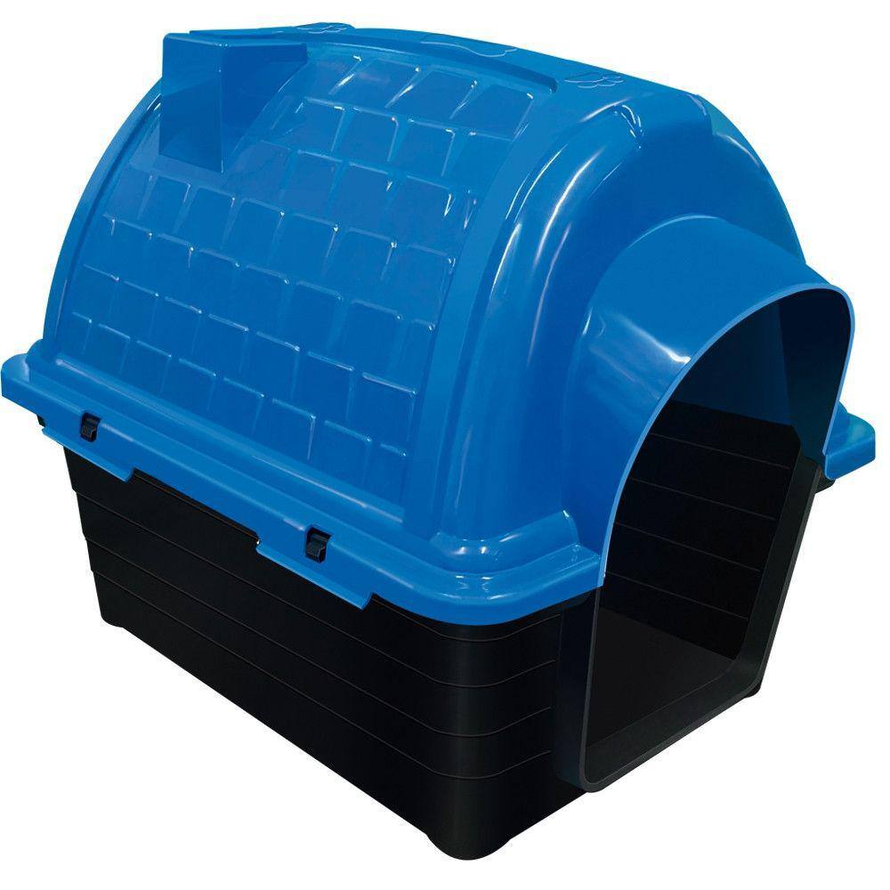 Casinha Pet Raças Médias e Grandes N5 Iglu P/ Cachorro Azul