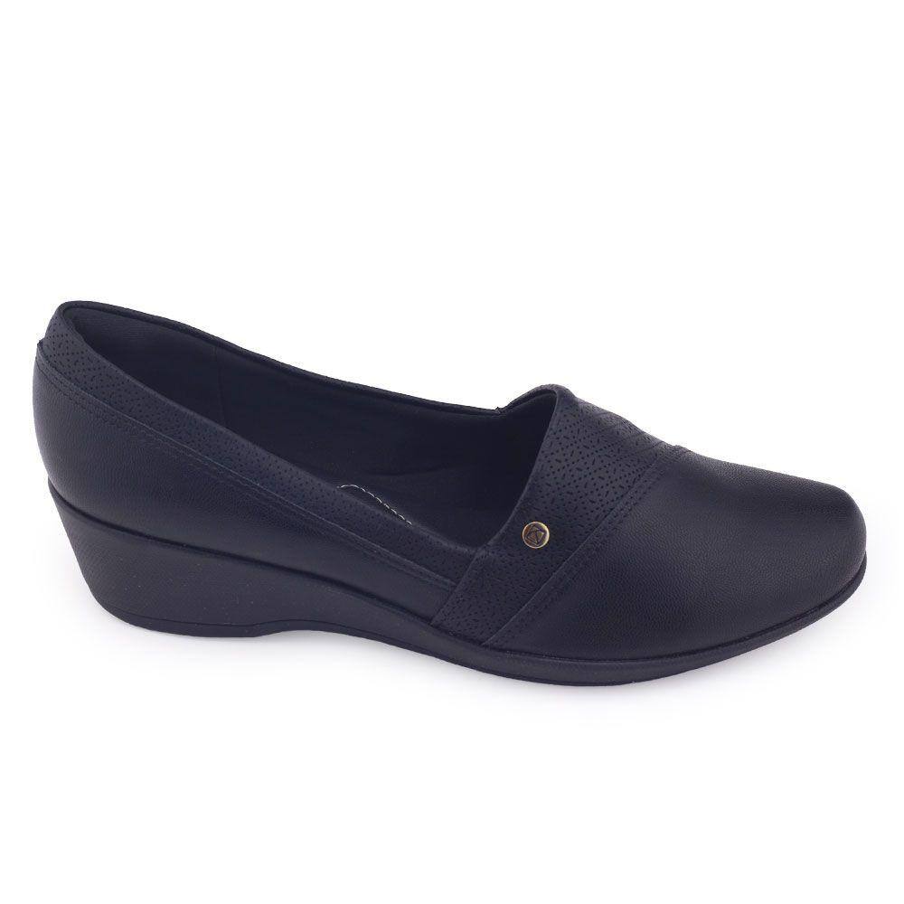 Sapato Feminino Piccadilly Anabela 143214 Napa Stretch