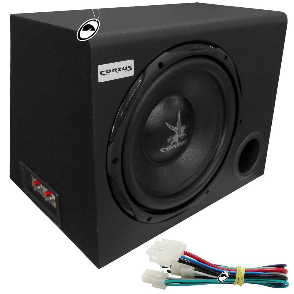 Caixa Amplificada Automotiva CXS303 12\" Polegadas Universal 350W RMS Corzus