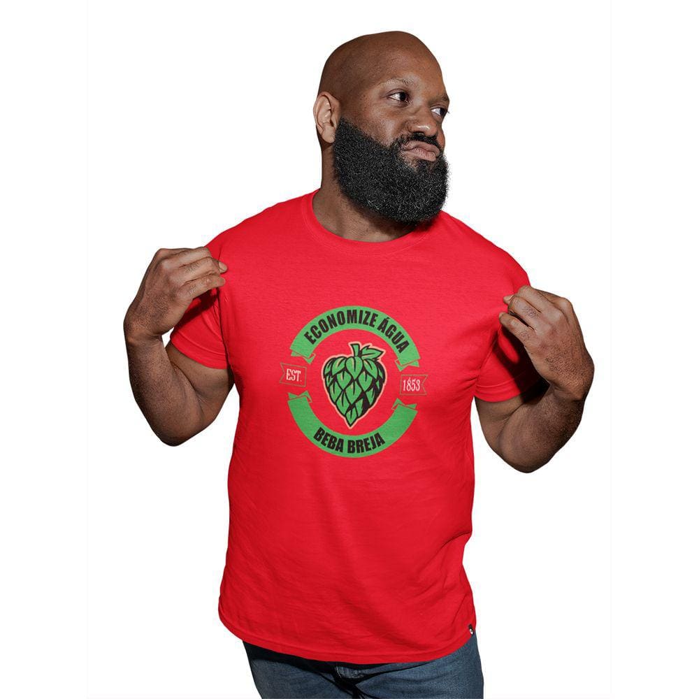 Camiseta Masculina Cerveja Economize Água Beba Breja Humor