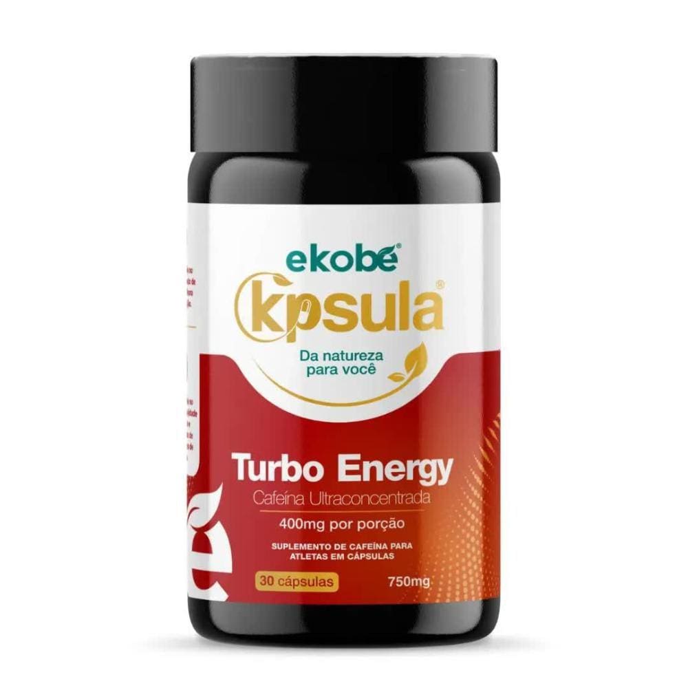K´psula Turbo Energy Cafeína Ultraconcentrada 400mg 30 Cápsula