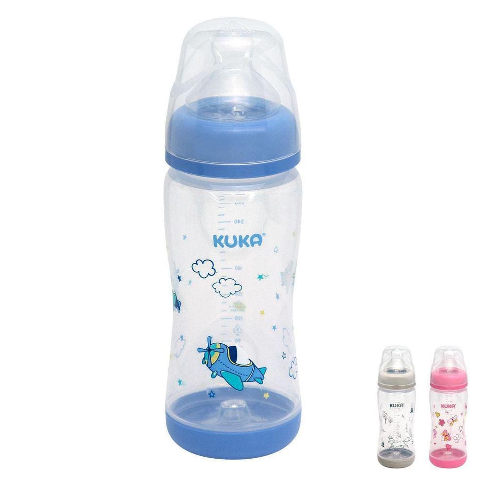 Mamadeira Elegance Plus 320Ml Big Orto - Azul