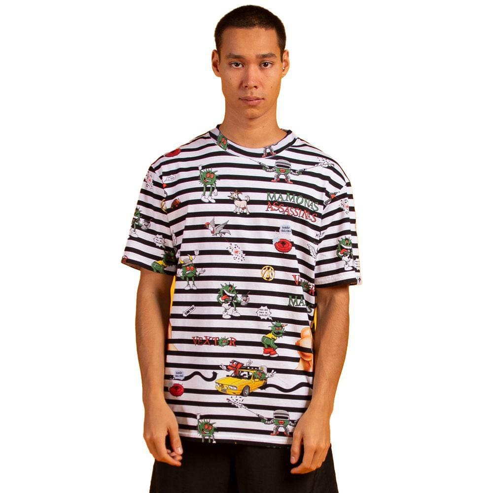 Camiseta Vextor x Mamonas Assassinas Listras Full Print