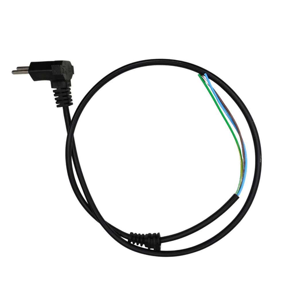 Cabo PP Com Pluge Plano 3x0,50 Preto 1 metro