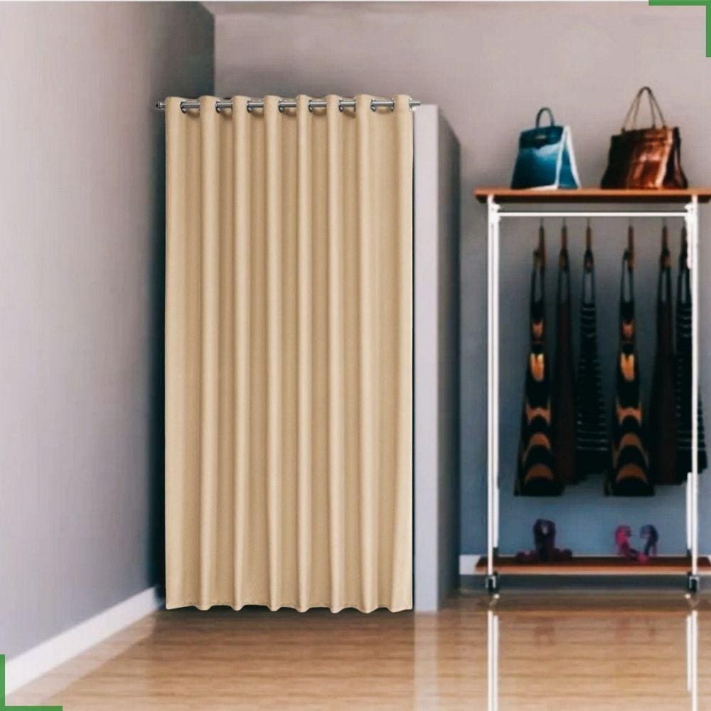 cortina para provador de loja tecido blackout 1,40x2,00