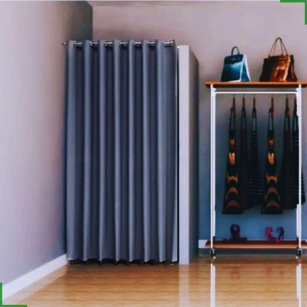 cortina para provador de loja tecido blackout 1,40x2,00