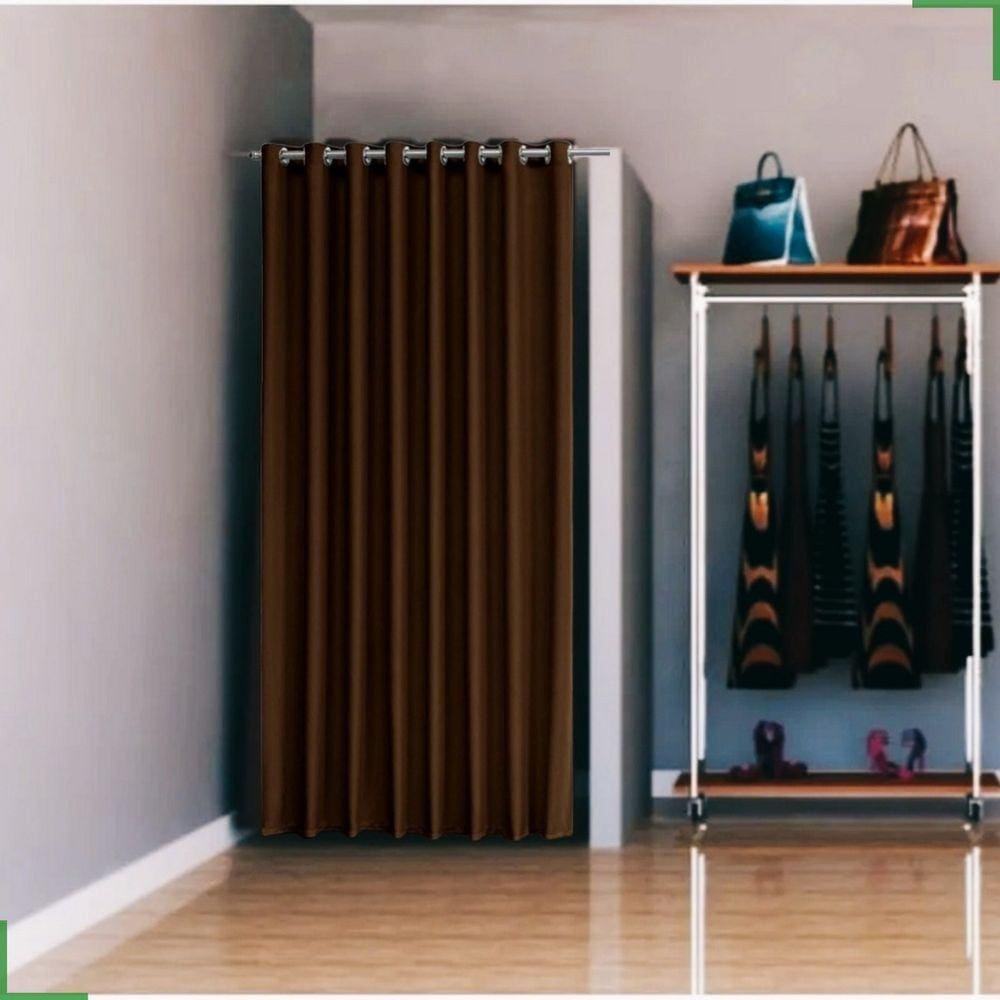 cortina para provador de loja tecido blackout 1,40x2,50