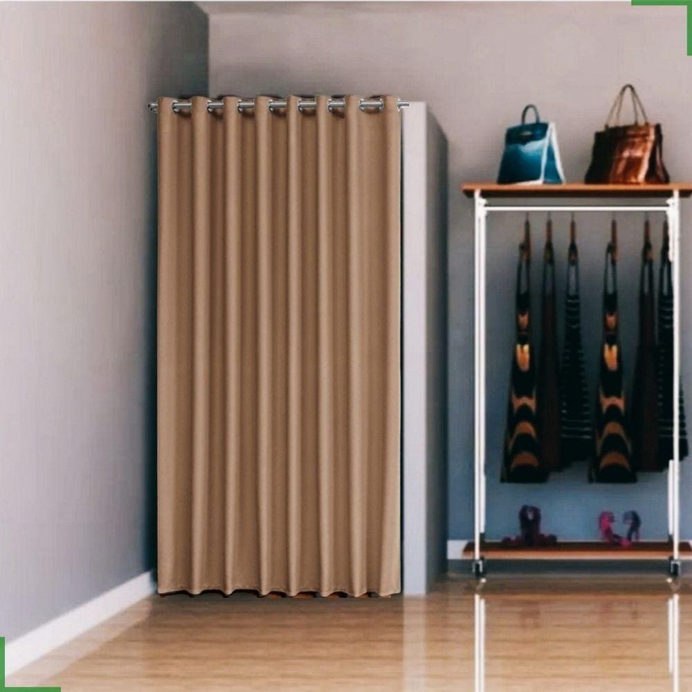 cortina para provador de loja tecido blackout 1,40x2,20