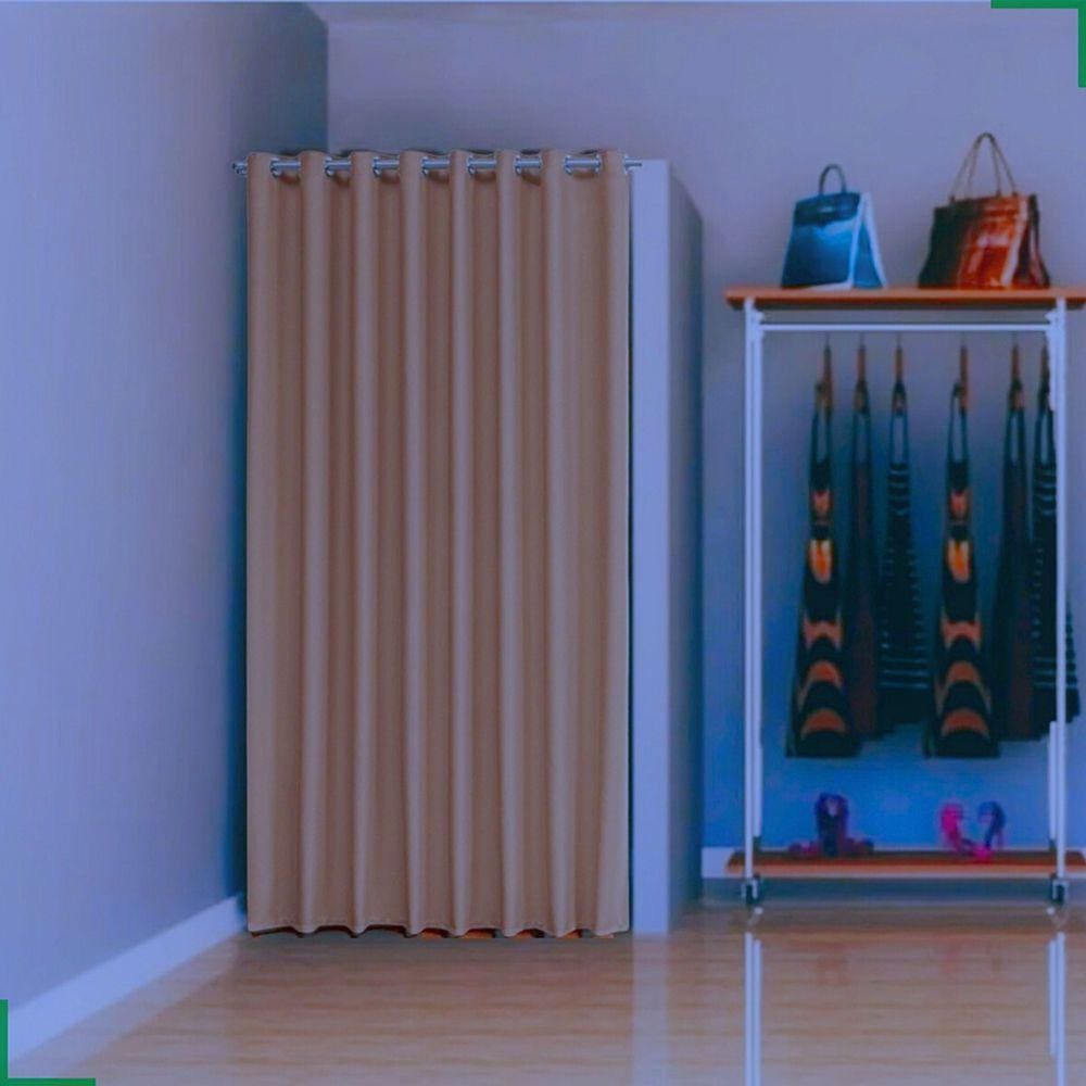 cortina para provador de loja tecido blackout 1,40x2,20