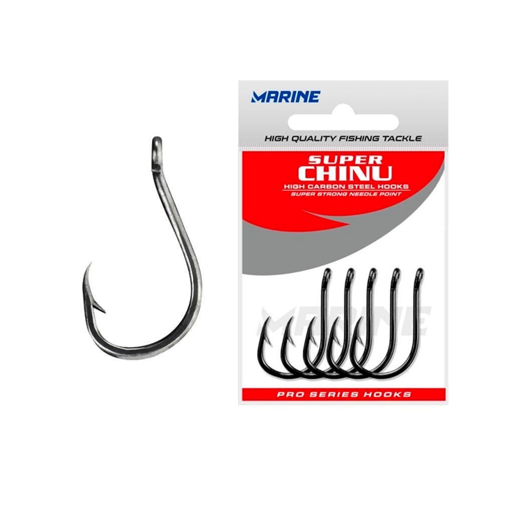 Anzol Marine Sports Super Chinu Strong Blacknickel Nº 02 Cartela Com 50 Unidades
