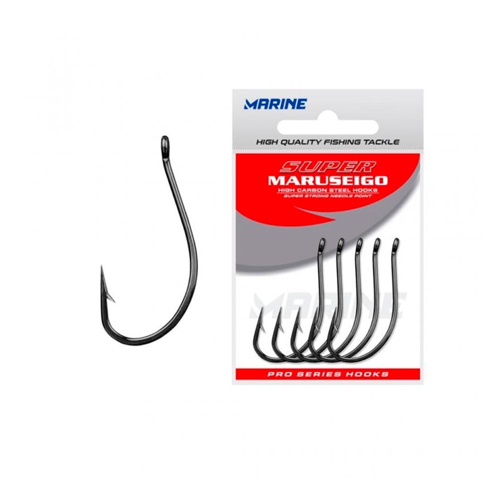 Anzol Pesca Marine Sports Super Maruseigo Black Reforçado Nº 20 Cartela 25un