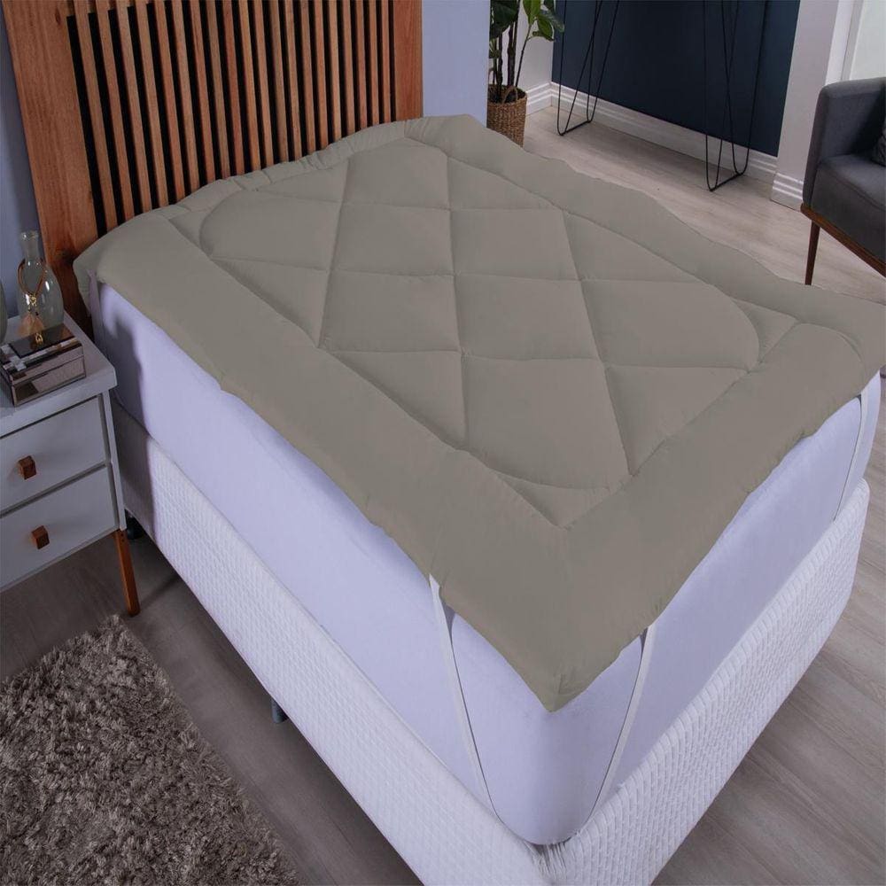 Pillow Top Extra Macio Colchão Queen 1,58Mx1,98Mx0,05. Cor