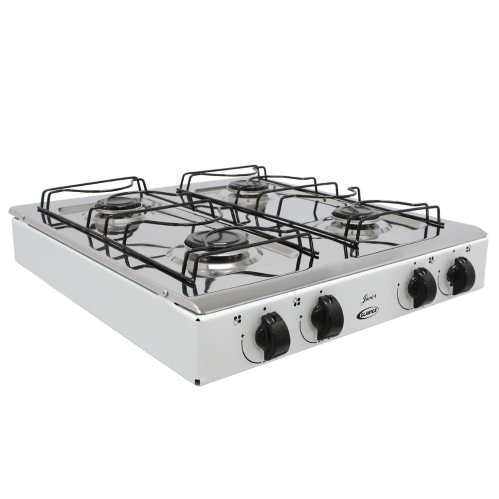 Fogão Gás Portátil Sobrepor Mesa Inox 4 Bocas - Clarice [0]