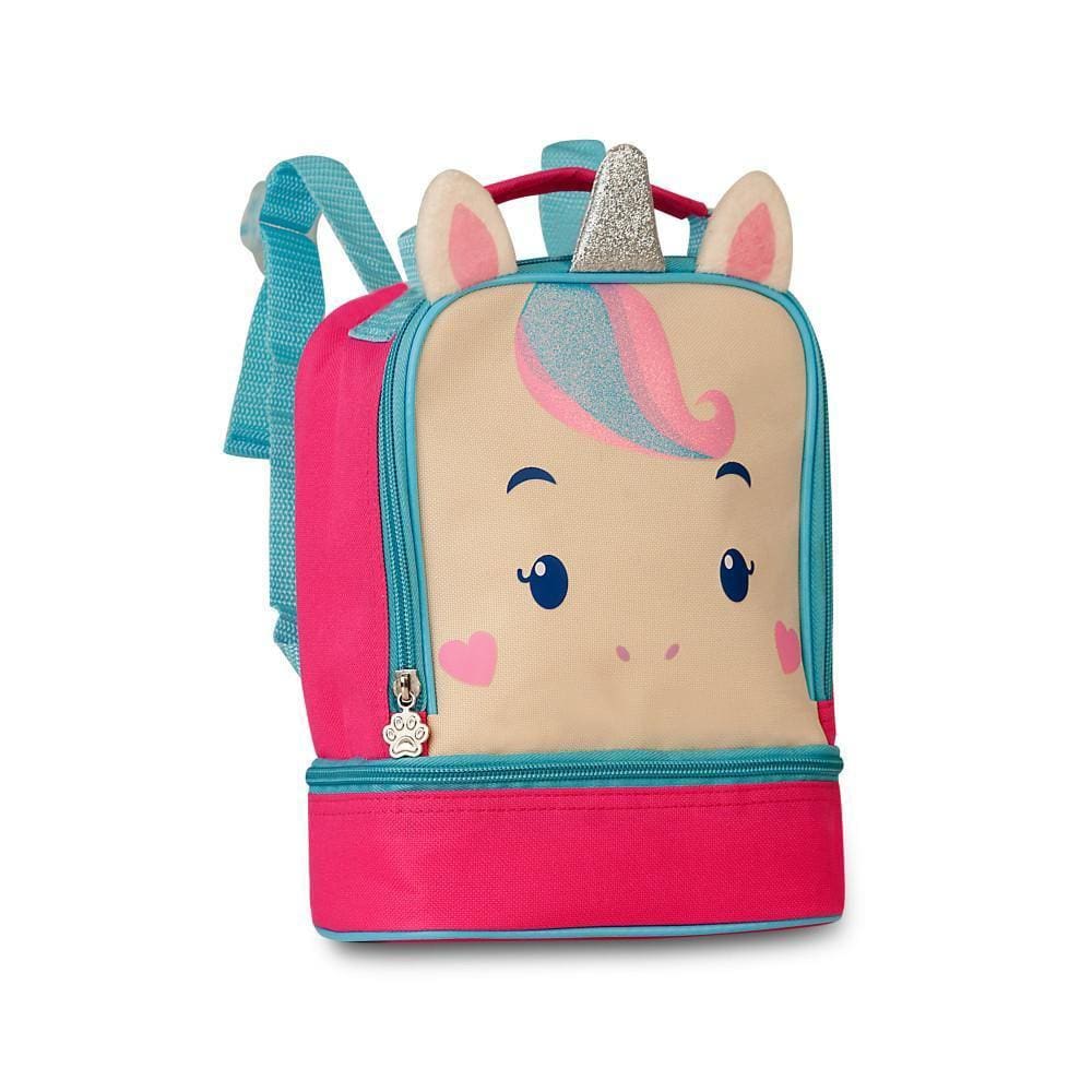 Lancheira Térmica Infantil Com Alça - Unicornio Rosa