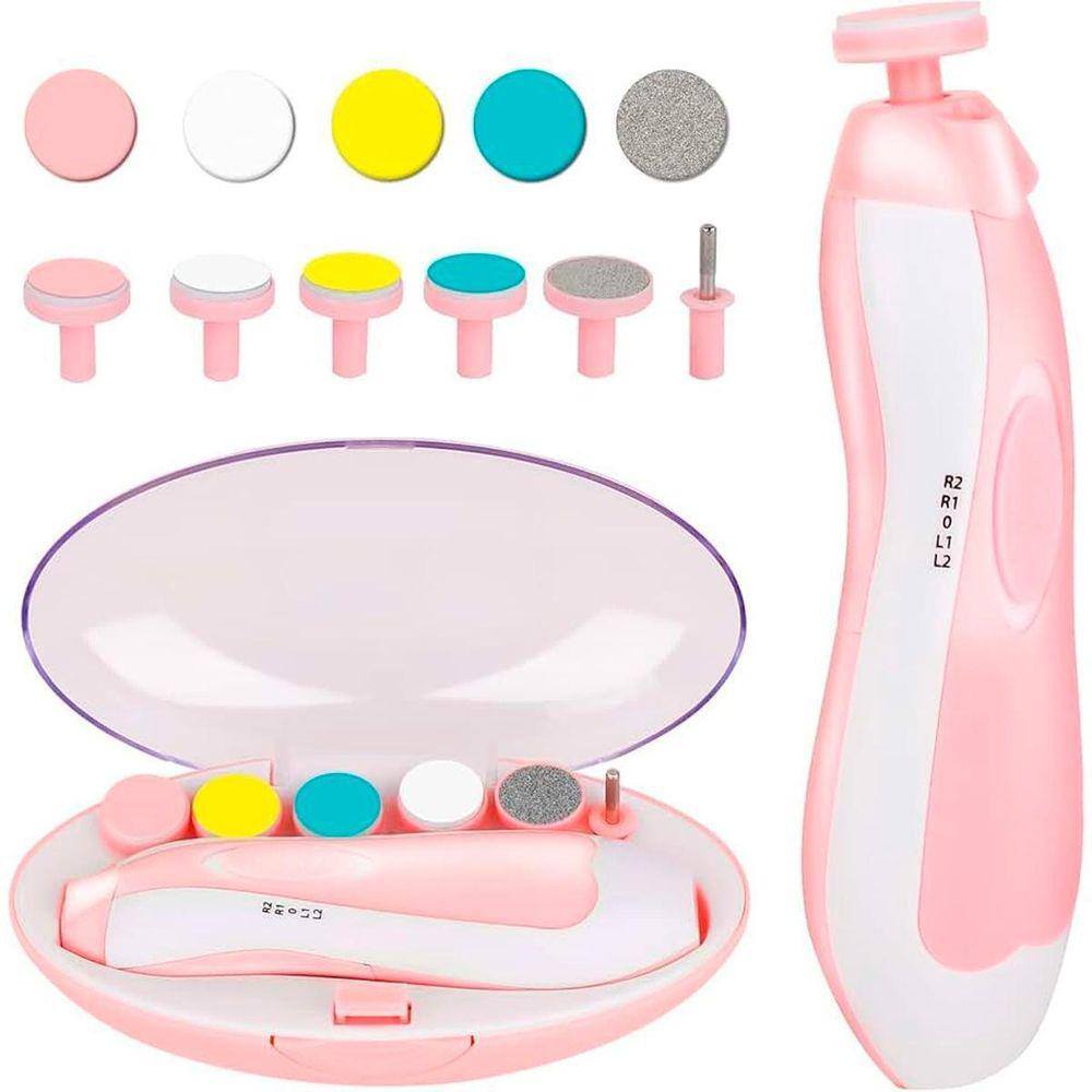 Lixador Infantil Elétrico Estilo Cor De Vermelho Com 6 Refis