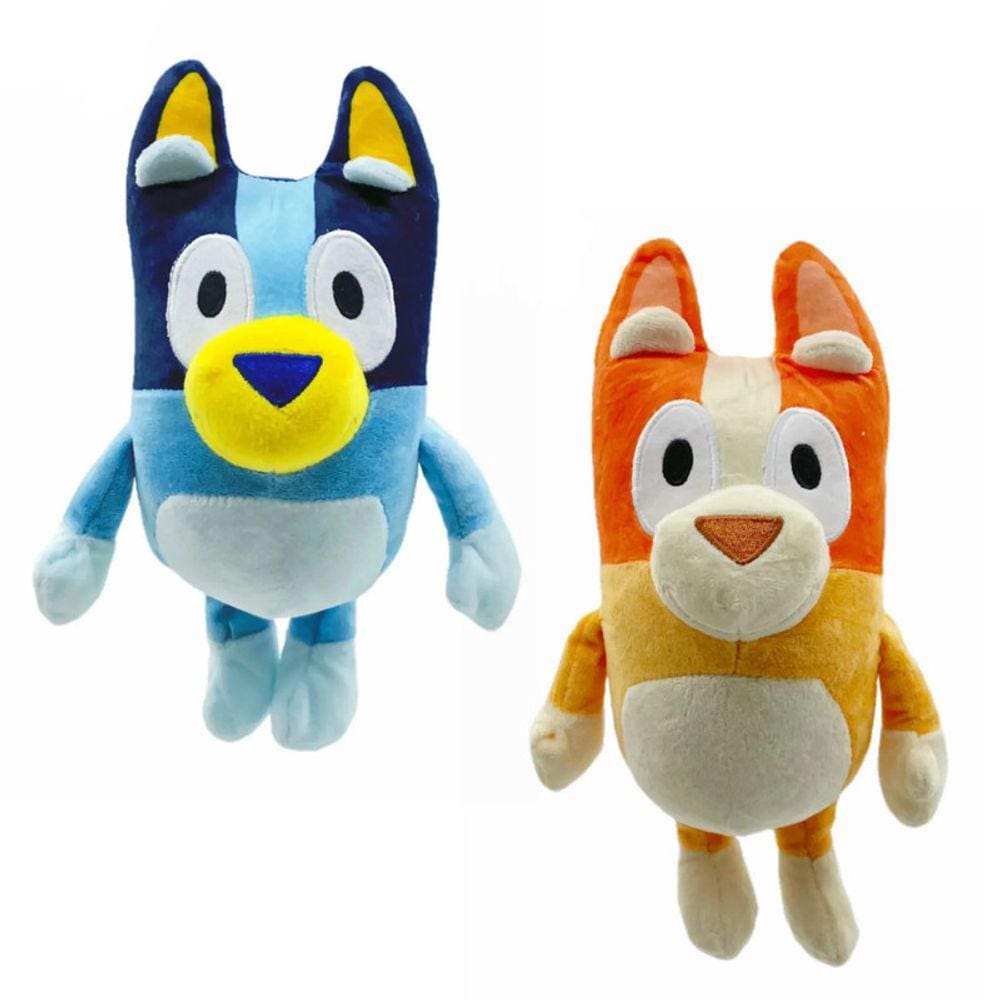Pelucia Bluey E Bingo Familia Cachorro Desenho Infantil 18Cm