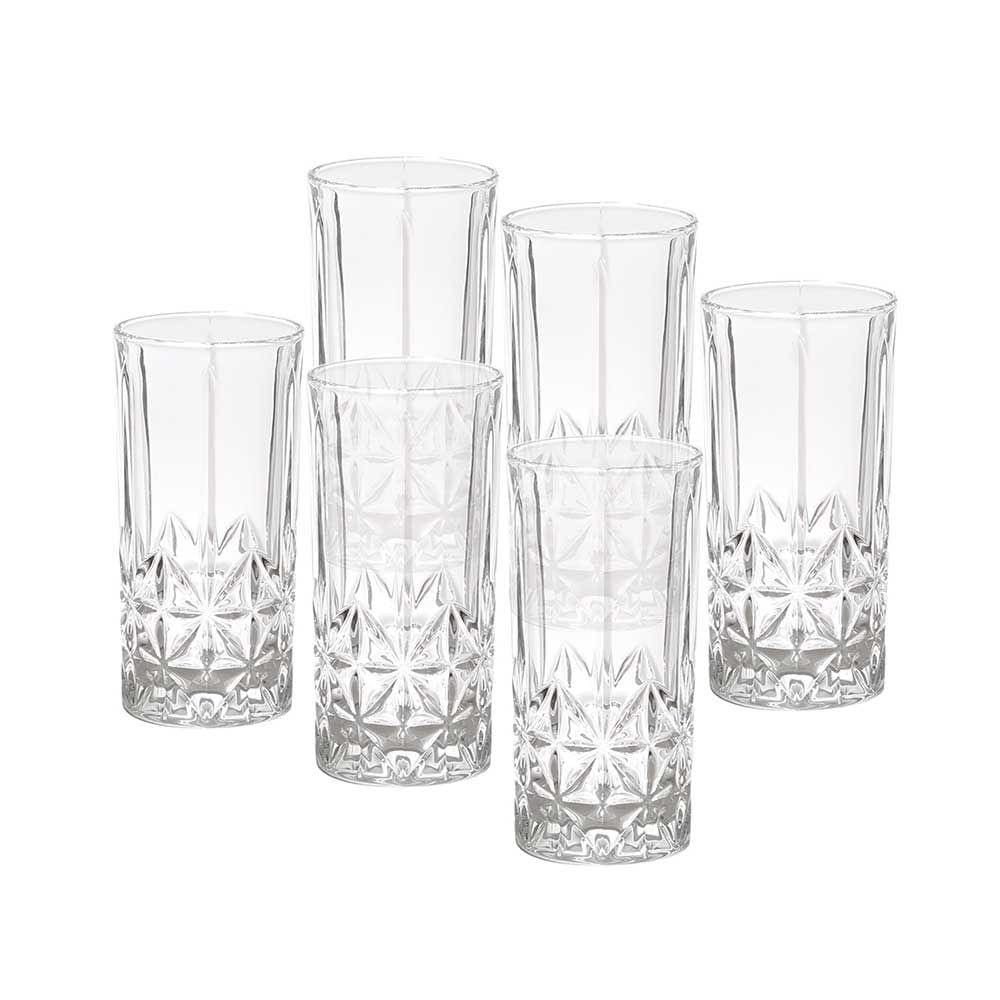 Conjunto 6 Copos Altos Vidro Stella 360ml - Wolff