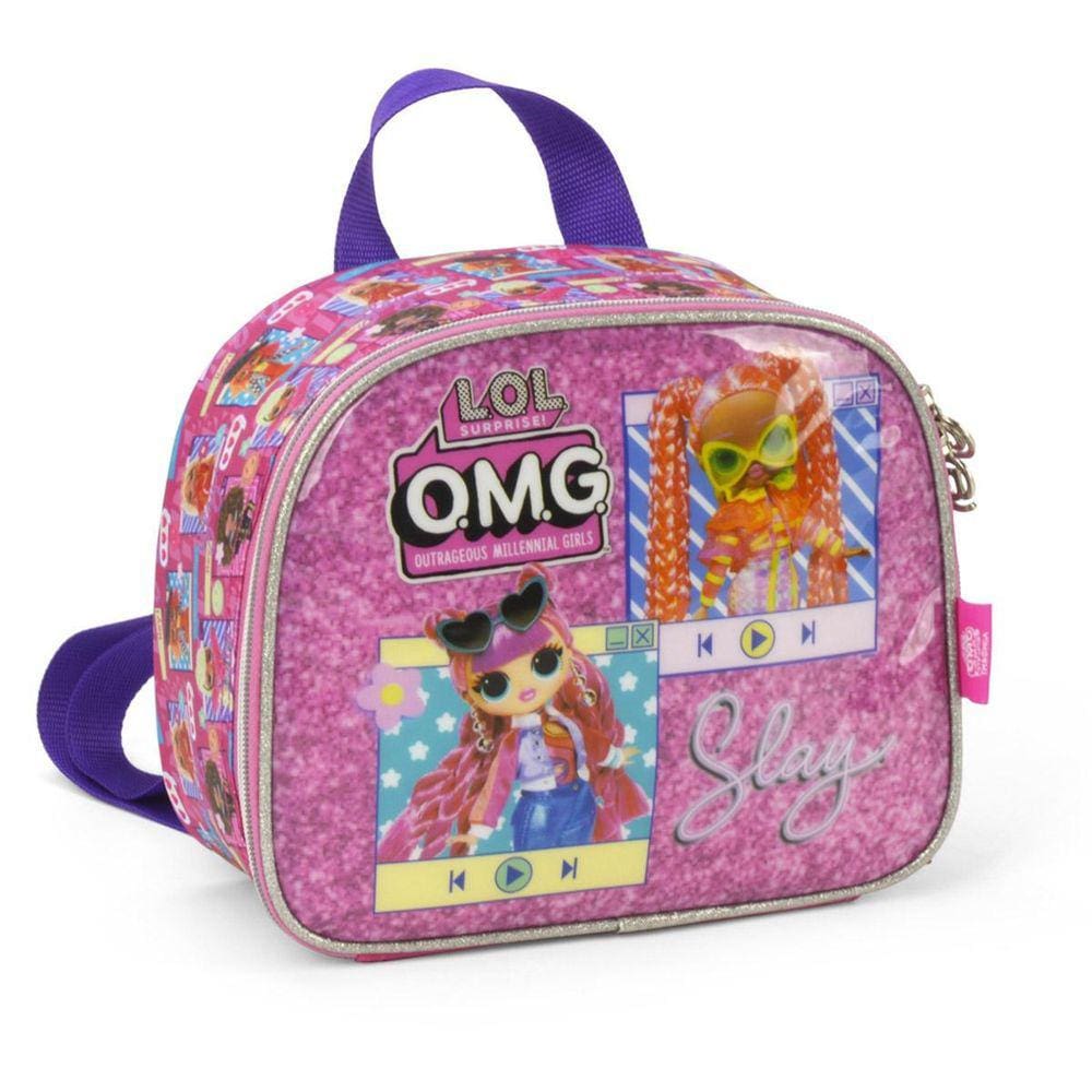 Lancheira Térmica Escolar Lol O.M.G  - Pink