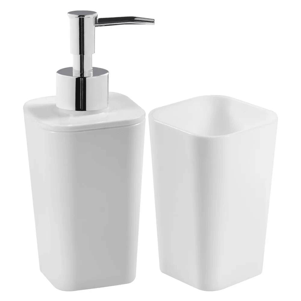 Kit Acessórios para Banheiro Plástico 2 peças Astra Branco KBB2/2*BR