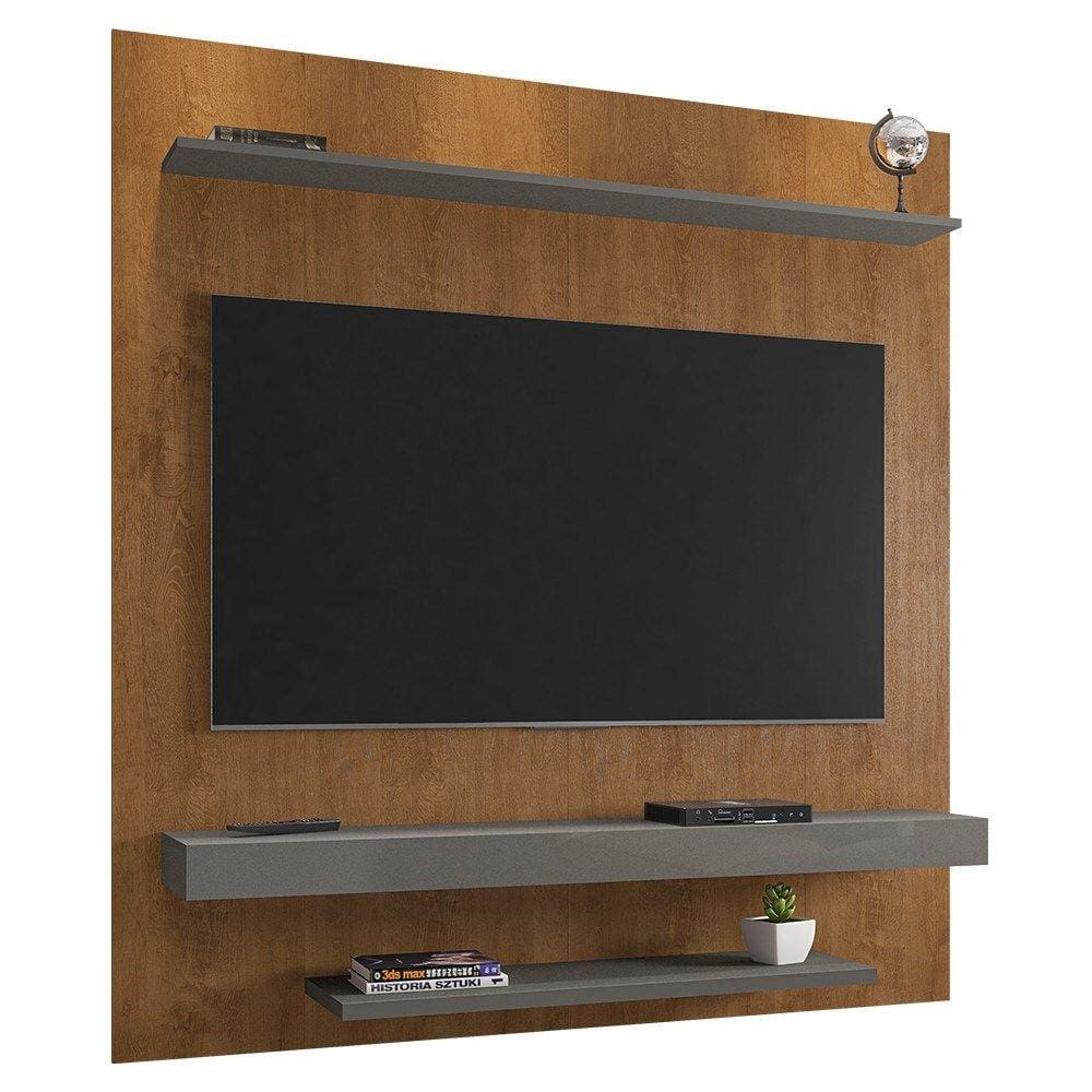 Painel para TV 60 Pol 150cm Lima B02 Naturalle/Titanium - Mpozenato