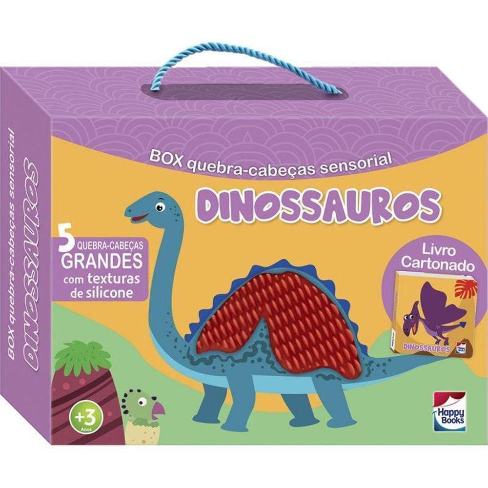 Livro+Quebra Cabeças Sensoriais Dinossauros