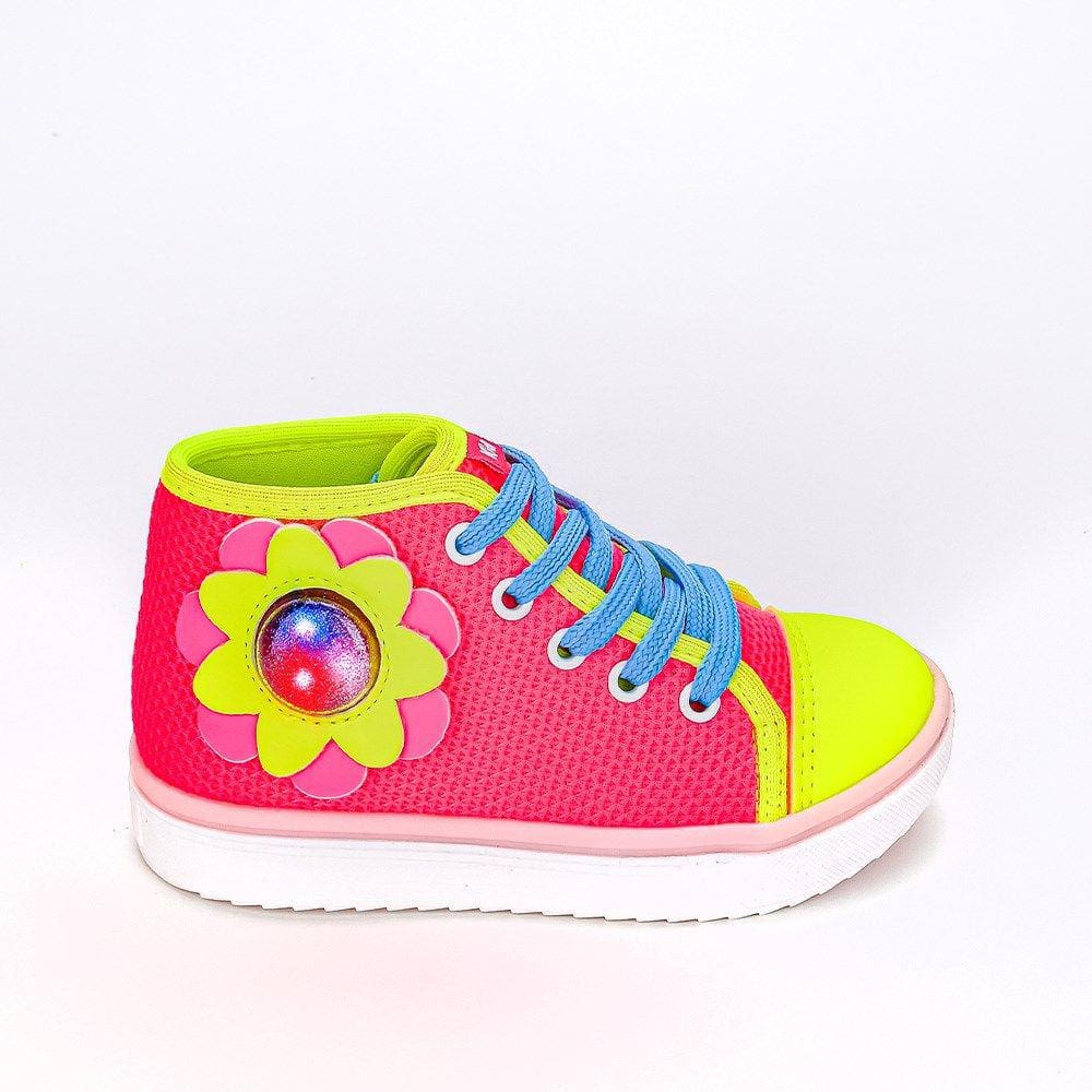 Tênis Infantil Kidy Feminino Happy Pink Neon