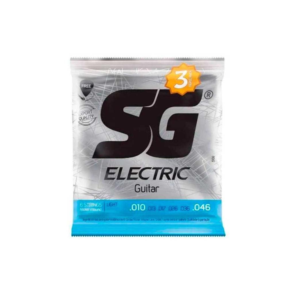 Encordoamento P/guitarra 010 Sg Leve - Pct/3 - Pç / 3 [F108]