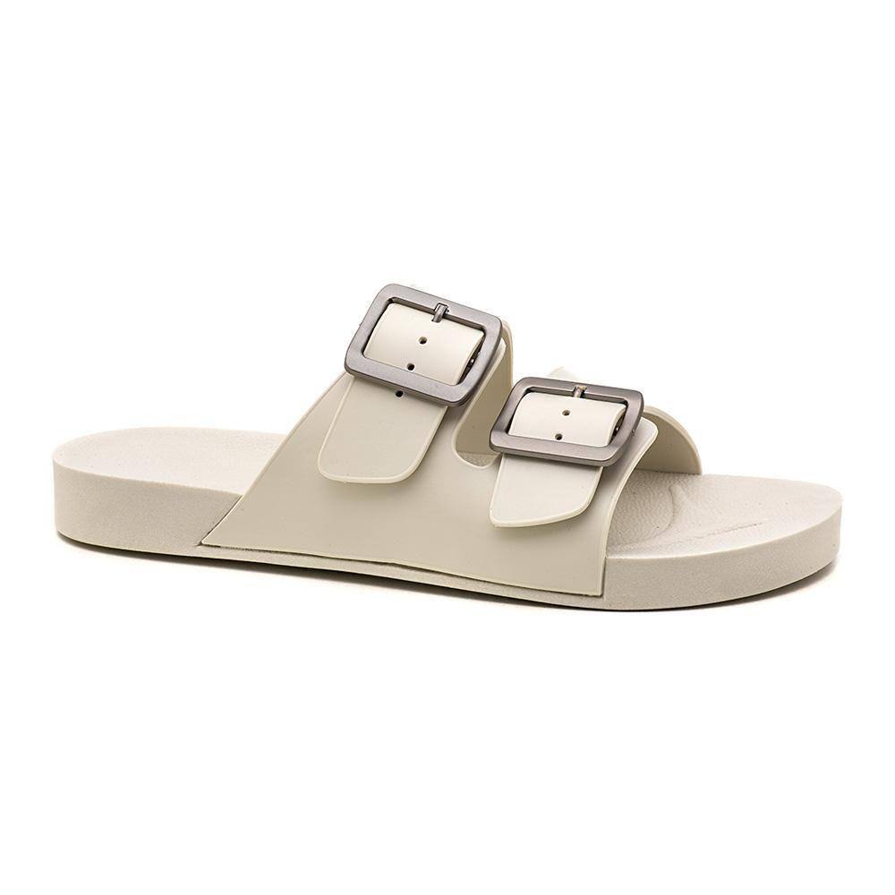 Sandália Papete Feminina Solado Flatform Fivela Conforto
