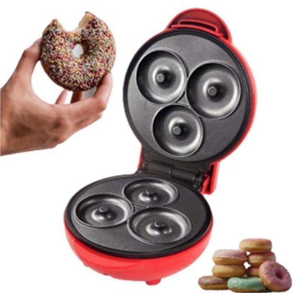 Máquina De Donuts Rosquinha 110V Café Da Manhã Cor Vermelho