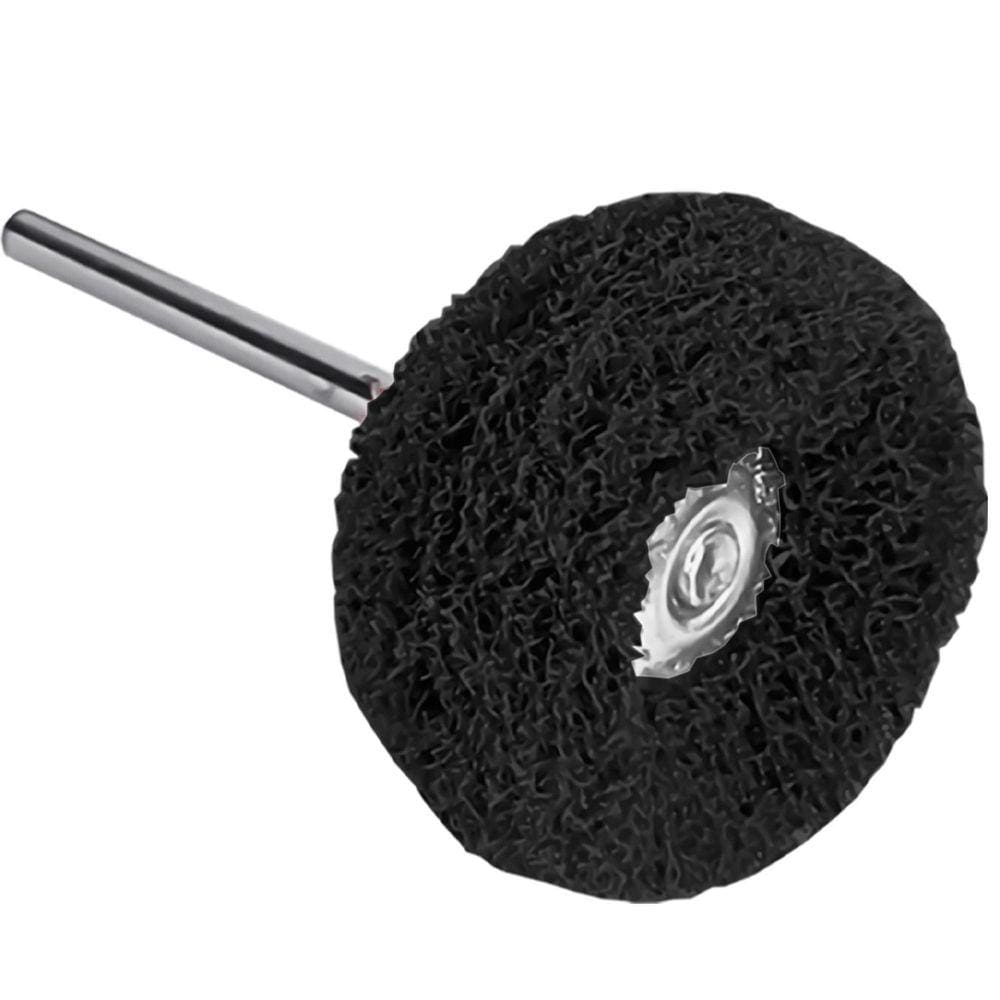 Escova Polir 25Mm Nylon Grão 400 Haste 2.35Mm Micro Retífica