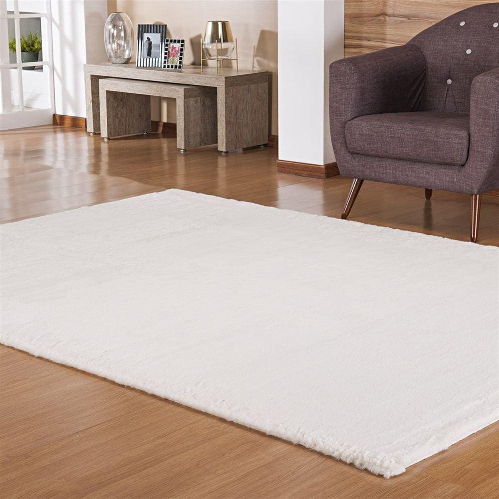 Tapete para Sala 150cmx200cm Bangor Niazitex Marfim