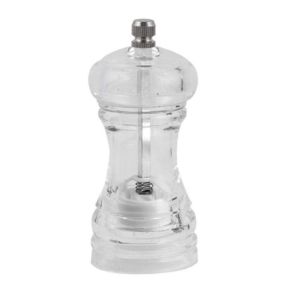 Jogo com Moedor e Saleiro em Acrílico Fashion Transparente 11.5 cm - Mimo Style - AMC20353