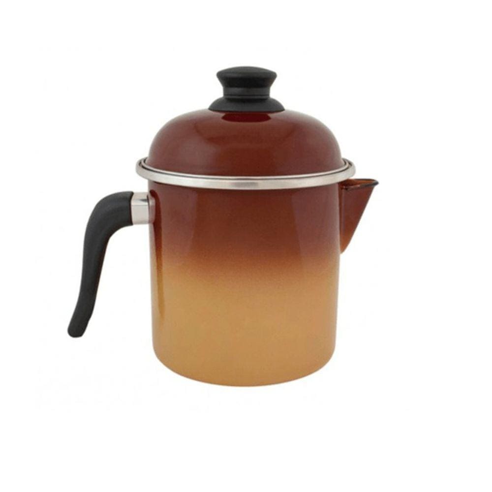 Leiteira 16 Esmaltada Marrom degradê - 1800 ml - Ewel