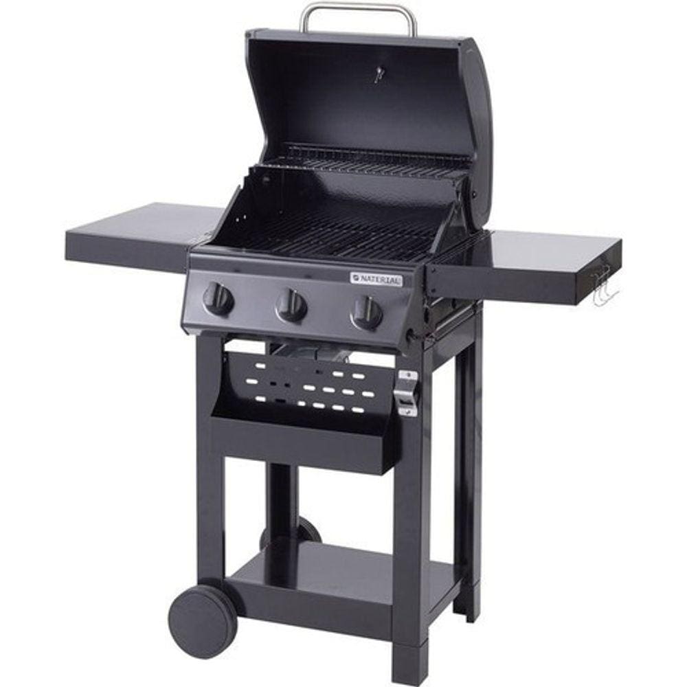 Churrasqueira Americana Pro A Gás Black Inox 3 Queimadores